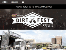 Tablet Screenshot of dirtfest.com